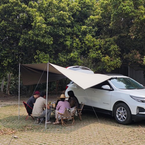 Top Lander Car Awning Camping SUV Sun Shelter Waterproof Universal Tent Canopy Anti-UV for Van Campervan Caravan Truck Vehicle