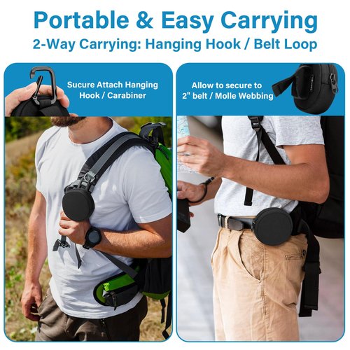 Cosmos Tactical Can Case Dip Can Pouch Zipper Belt Pouch for Belt and Bag, Dip Can Holster Pouch Pack Can Case Holder Tactical Gear Pouch Case Compatible with Zyn Can & Molle Pouch for Outdoor Travel