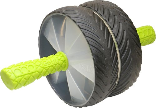 GoFit Super Ab Wheel - Roller with Handles,Black,Medium,GF-DDW