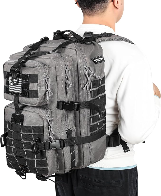 MOLLE Assault Pack, Tactical Backpack Military Army Camping Rucksack, 3-Day Pack