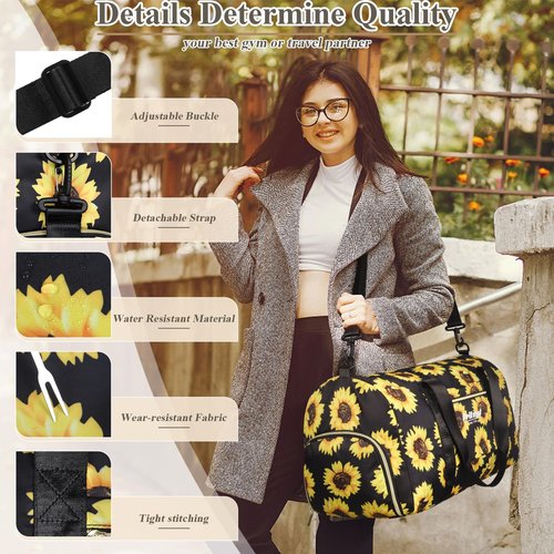 Pritent Crossbody Bags for Women Men Trendy Sling Bag Bakpack & Gym Bag for Women with Shoe Compartment Sport Gym Tote Bags