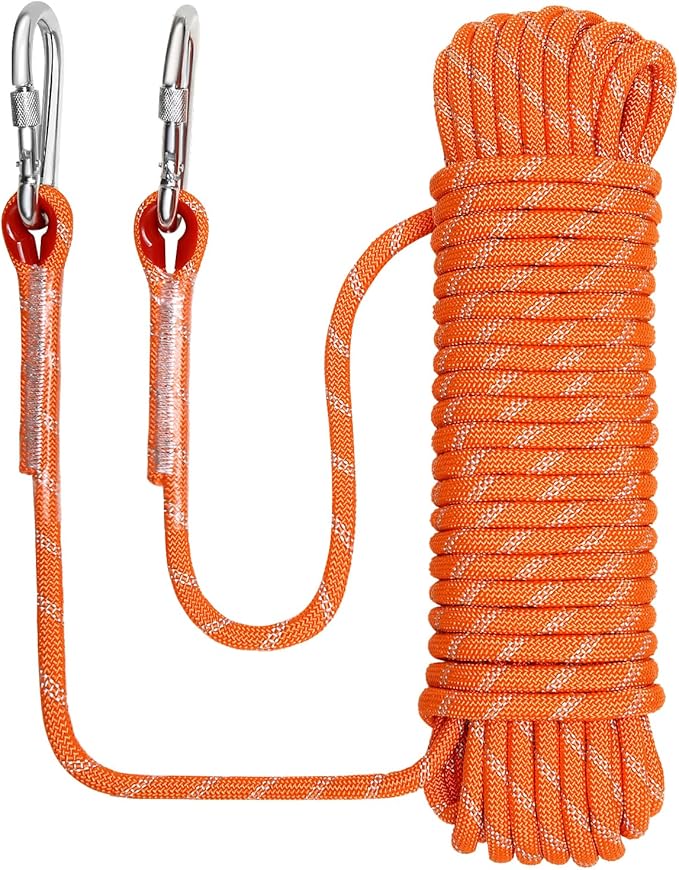 8/10/12mm x 5/10/20/30meter Static Rope Climbing Rope Marine Rope Anchor Rope Boat Rope Rappelling Rope Float Rope Tree Swing Rope Reflective