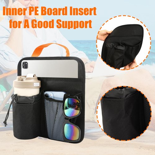 Chair Cup Holder,Beach Cup Holder,Chair Arm Organizer,Universal Water Bottle Holder for Beach Chair,Beach Chair Cup Holder Attachment.