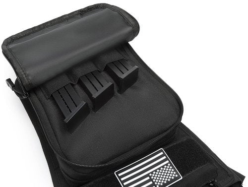 ATBP Motorcycle Tactical Drop Leg Thigh Bag with Holster Handgun Firearm Pistol Bag for Men Hunting Shooting Range Additional 3 Magazine Storage Slots