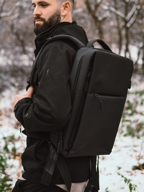 KEEP Conceal Carry Minimalist Laptop Bag, EDC Gear Bag For Everyday Carry, Tactical Bag for Work, Commuters, Travel, Outdoors, CCW, Tactical Backpack for Professionals, Black