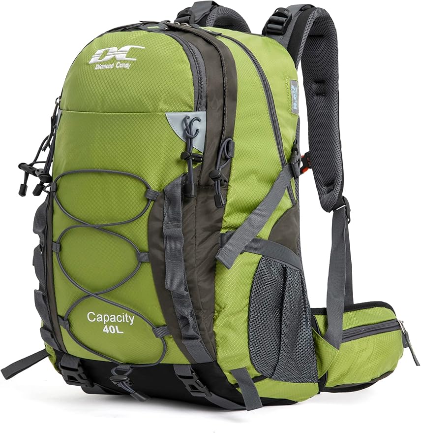 Diamond Candy Waterproof Hiking Backpack for Men and Women, Lightweight Day Pack for Travel Camping