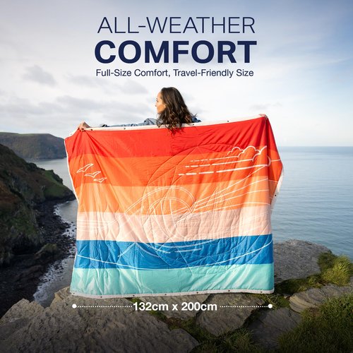 Gruff Ultimate 5-in-1 Outdoor Camping Blanket & Pillow – Waterproof Quilt and Travel Blanket 2 x 1.3 m – Compact, Durable, and Versatile for Outdoor use, Hiking, and Adventures
