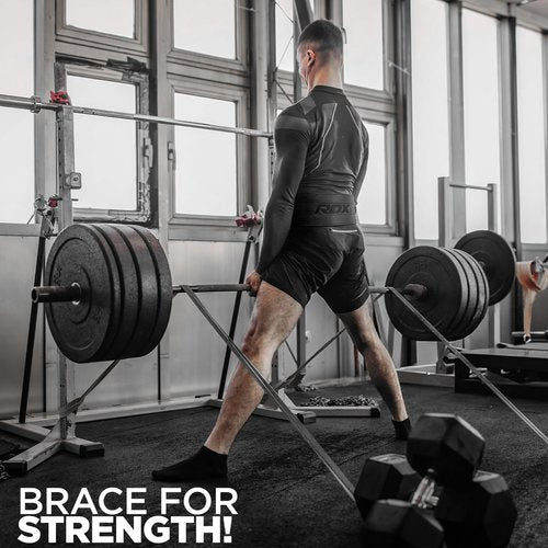 RDX IPF Compliant Powerlifting Belt 13mm and 10mm, USAPL USPA and IPL Competition Level Genuine Leather 4” Gym Belt for Heavy Weight Lifting Deadlift Squats and Strongman Strength Training, Men Women