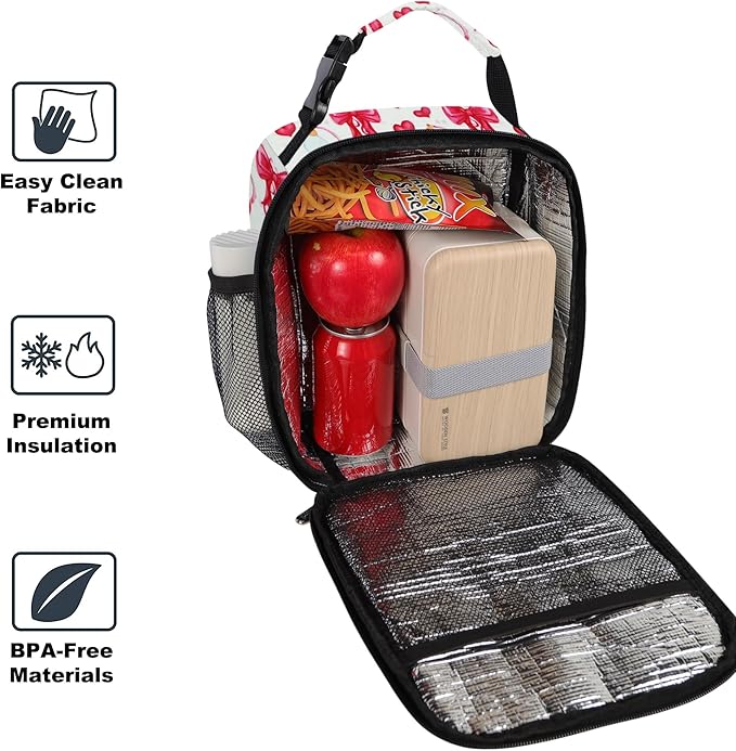 Lunch Box for Men & Women Durable Lunch Bag for Adults Reusable Small Lunchbox Bowknot