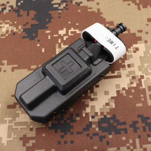 Tourniquet Holder, Tourniquet Case Compatibility with Tourniquet Gen 7, Adjustable Molle Tourniquet Pouch Mounting Adapter Fits up to a 2.3" Belt. (1 Pack)