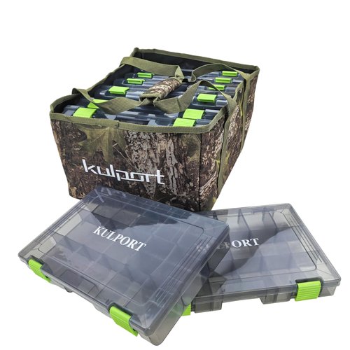 KULPORT Fishing Tackle Bag Fishing Bags for Freshwater Fishing or Saltwater Fishing Non-Slip Shoulder Strap & Suitable for 3700/3600/3500 Tackle Box-Medium