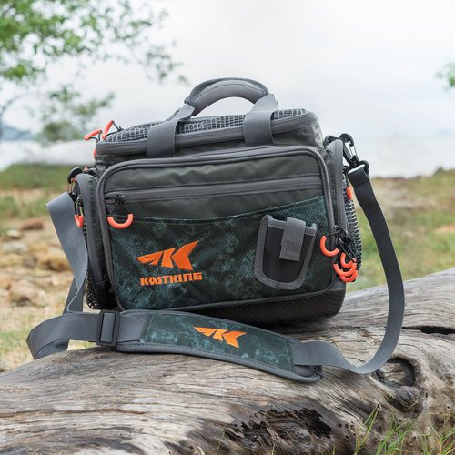 KastKing Fishing Gear & Tackle Bags - Saltwater Resistant Fishing Bags - Fishing Tackle Storage Bags,Medium-Hoss, (With（2） 3600 Trays,15x11x10.25 Inches)