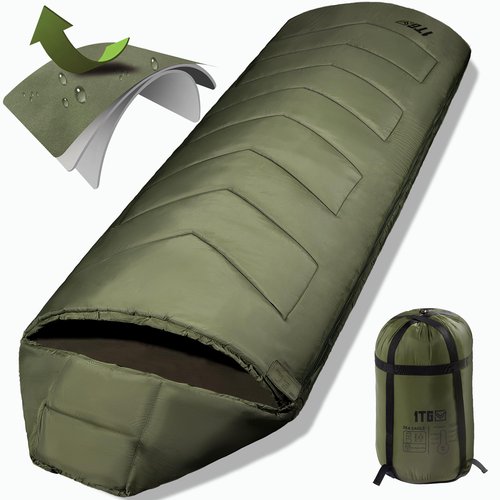 Sleeping Bags for Adults, 34°F to 43°F Ultralight Warm Cold Weather Sleeping Bag for Camping, Backpacking, Hiking, Hunting, and Outdoor Travel with Compression Sack