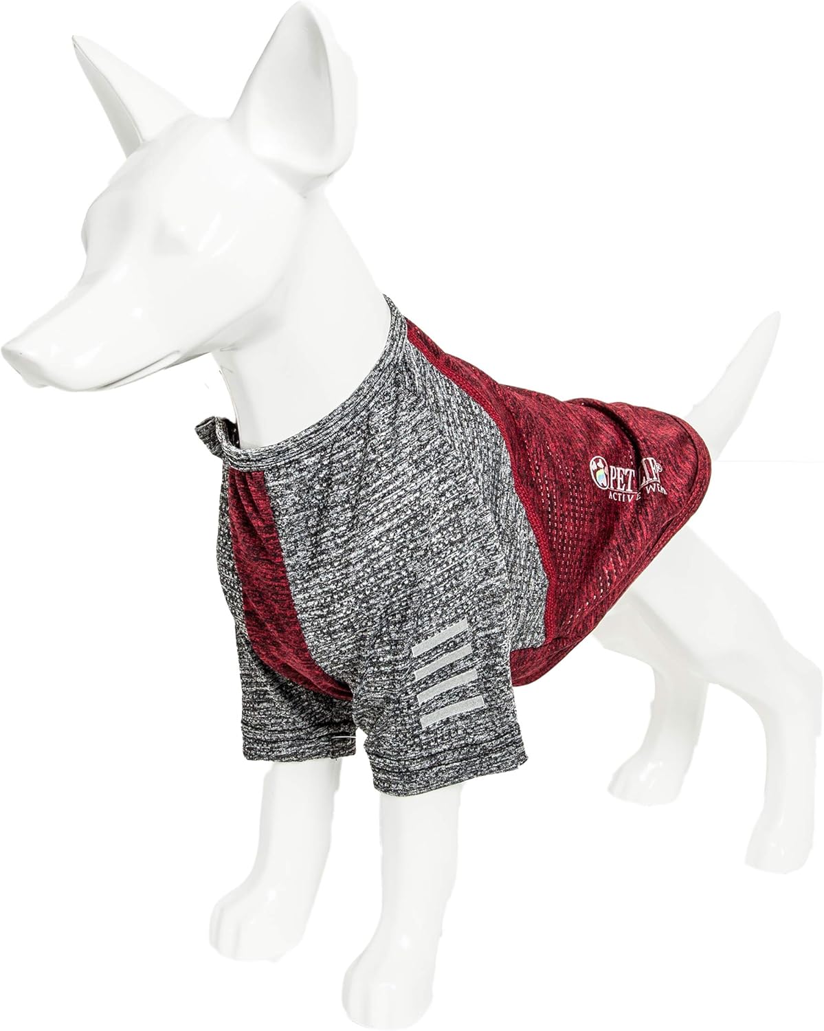 Pet Life ® Active 'Hybreed' 4-Way Stretch Two-Toned Performance Dog T-Shirt X-Large