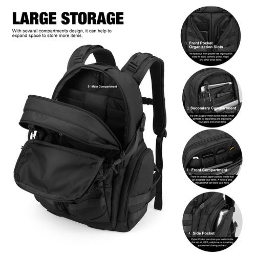 Mardingtop 40L Molle Tactical Backpack,Military backpack for Men, Cordura Backpack for Hiking,Camping,Hunting