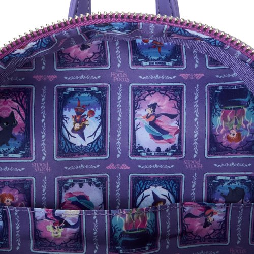 Loungefly Hocus Pocus Tarot Card Binx Iridescent Mini Backpack