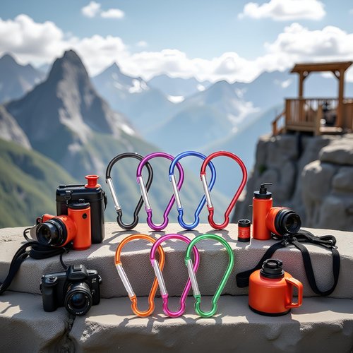 5Pcs Carabiner Clip 4" Aluminum Carabiner Clip Big Spring Snap Key Chain Hook Caribeaner for Outdoor Use Carabeaner Keychain Clip Great for Outdoors Keychains and Gear Organization，Accessory