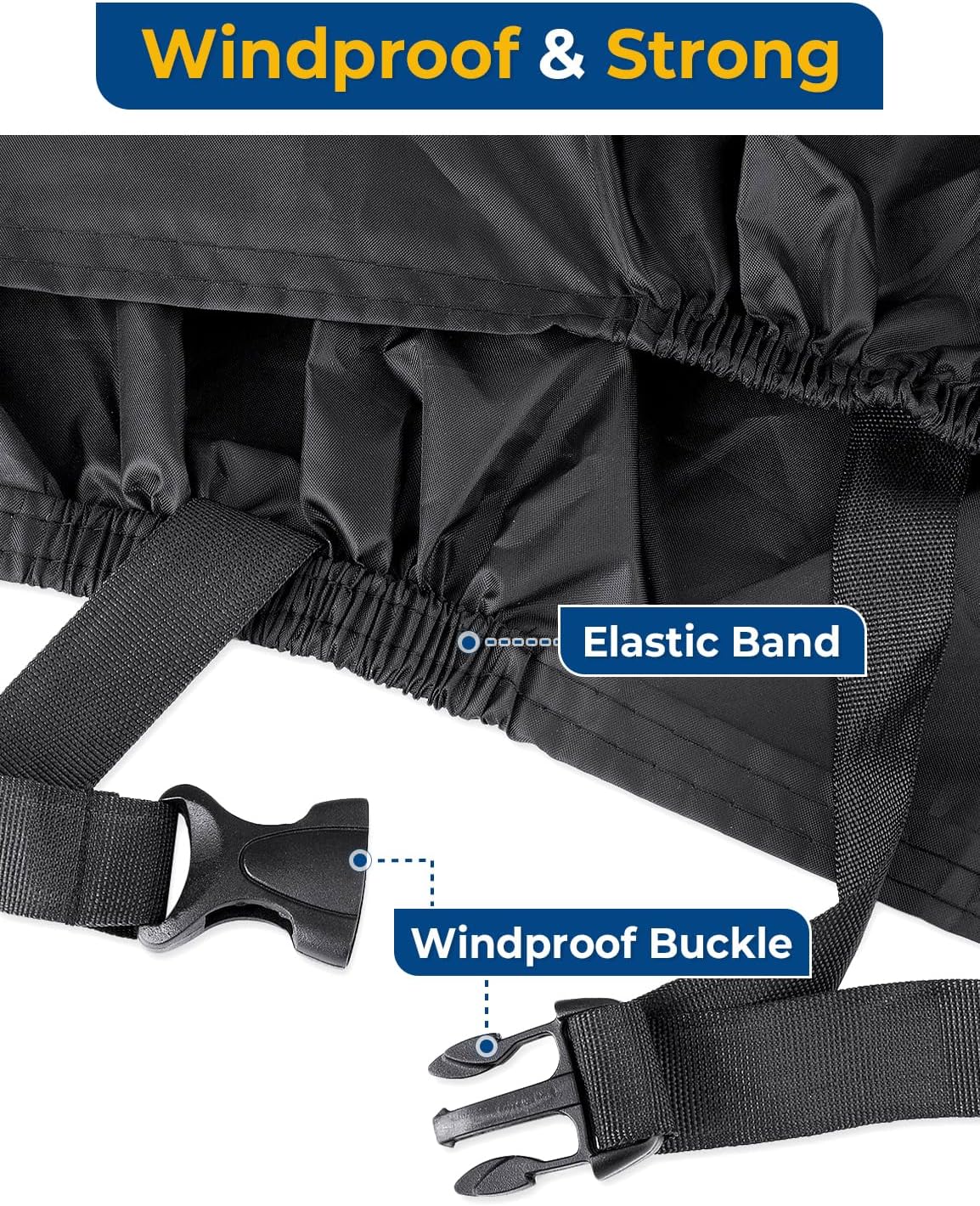Viaky Bicycle Cover for Two Bikes, Mountain Road Bike Rain Cover with Lock Hole Outdoor Waterproof and Anti Dust Rain Sun UV Protection (Black)