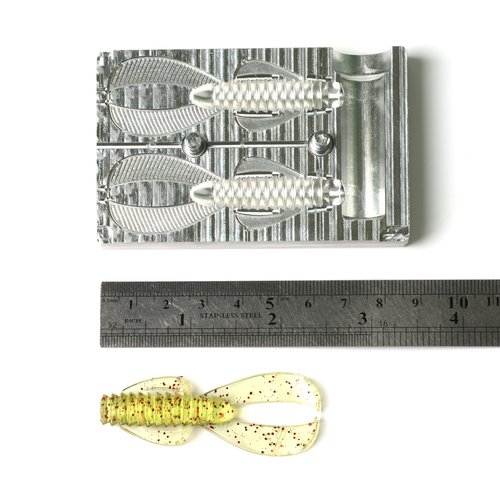 Soft Plastiс Molds Lure Making Injection Molds Fishing Lures Rage Ned Bug 2.5'' Aluminium