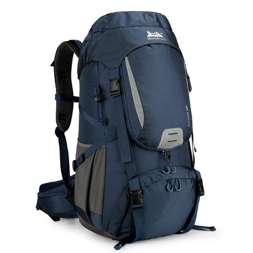 Mountain Land 40L Camping Hiking Backpack with Waterproof Rain Cover Backpacking for Treeking Outdoor Travel Pack Dark Blue