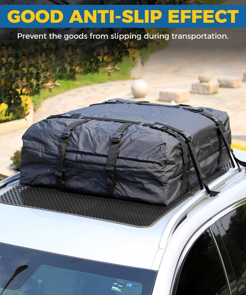 UBOG Roof Rack Pads,Rooftop Cargo Bag Mat,Car Accessories Roof Cargo Bag Protective Mat,Roof Mat Car Skid Proof Mat,Universal Roof Rack Pad for Protection from Car Roof Racks,Fits Most Vehicles