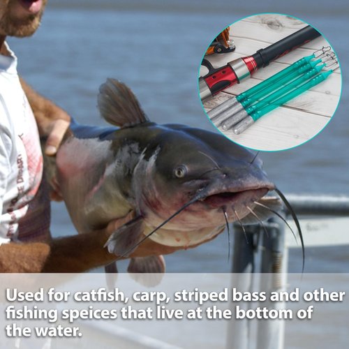 Dragging Weights for Catfishing Trolling, Drifting Dragging Sinkers Drag Weight Catfishing No Snag Sinker for Bottom Bouncing Catfish Fishing Slip Stick Catfish Dragging Weights(1.5oz-5pcs)