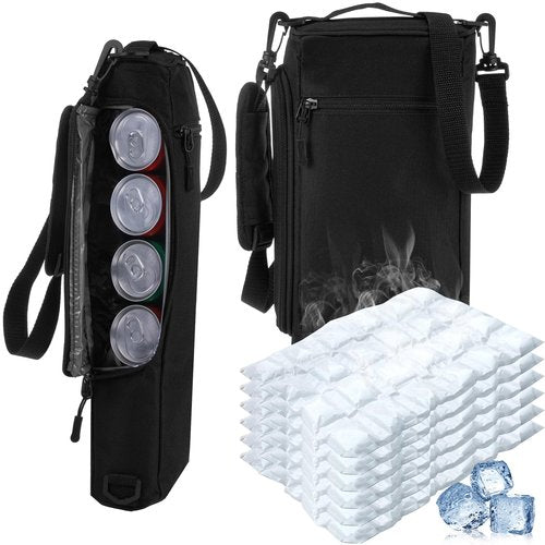 Sonwyoung Golf Bag Cooler with 6 Ice Pack Golf Accessories Insulated Golf Bag Cooler Sleeve to Hold 6 Cans or 2 Wine Bottles Insulated Cool Beverage Storage for Men Dad Husband Gift