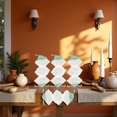 4 Pack Lantern Mantles Bulk Accordion Shape 95 On Attractive Design Double-Clip Three-Layer Gauze Cover Lights and Lanterns