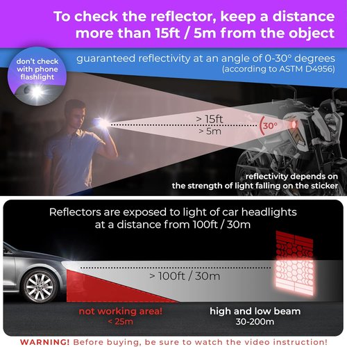 LOOM Reflective Stickers | 67pc Engineer Gry | Reflective Stickers for Helmet, Bike, Motorcycle, Hard Hat | Waterproof Reflectors for Car, Trailer | Bike Reflectors for Night Riding