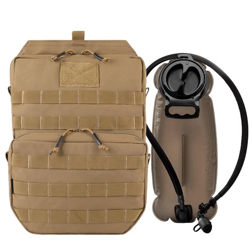 VOTAGOO GEAR Tactical Molle Hydration Pack with 3L Inner Bladder - Lightweight Water Reservoir Bag for Molle Vest Backpack, for Hiking, Hunting