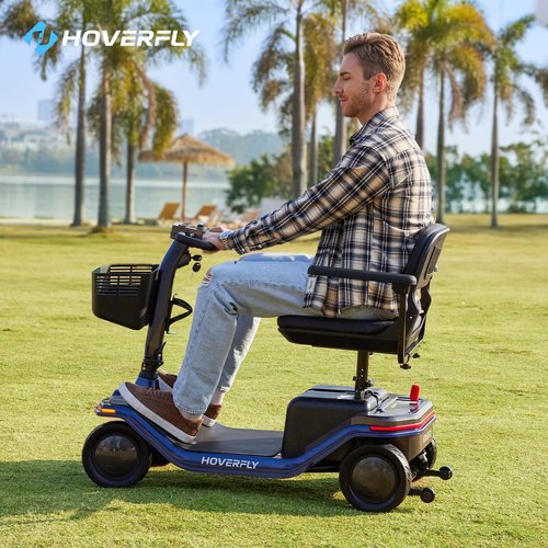 T5 Mobility Scooter, 4-Wheel Mobility Scooter for Adults - 16.8 Miles Range, 5 Mph, Smart Safety Features, Removed Battery, Rotating Swivel Seat, Headlight