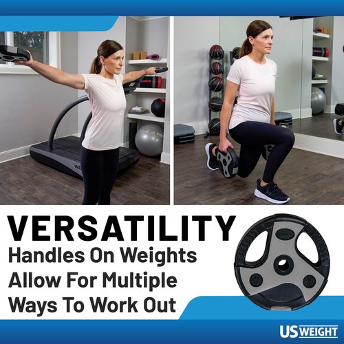 US Weight 43 LB Barbell Weight Set for Home Gym with 55” padded Bar, Adjustable Weights for Exercise, Lifting and to Build Muscle