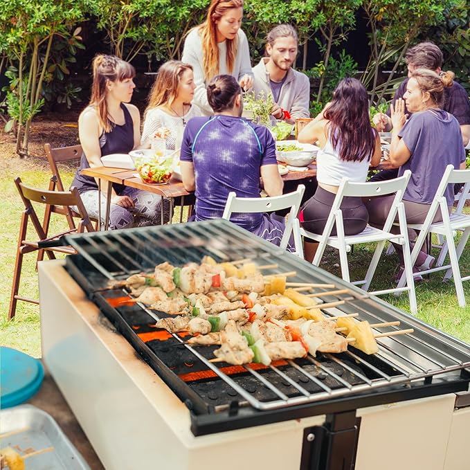 KEESHA BBQ Grill Mesh Metal Stainless Steel Barbecue Grill Grates Replacement - Barbecue Grilling Grid Wire Mesh, Multifunction Cooking Net for Outdoor Grill 2 Pack (23 1/4''*15 3/4'')