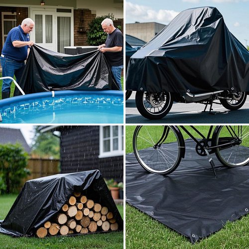 Clostnature Tent Footprint for Camping - Waterproof Camping Tarp, Heavy Duty Ground Sheet, Lightweight Tent Tarp with Carry Bag, Multipurpose Outdoor Floor Mat for Hiking, Backpacking, Hammock, Picnic
