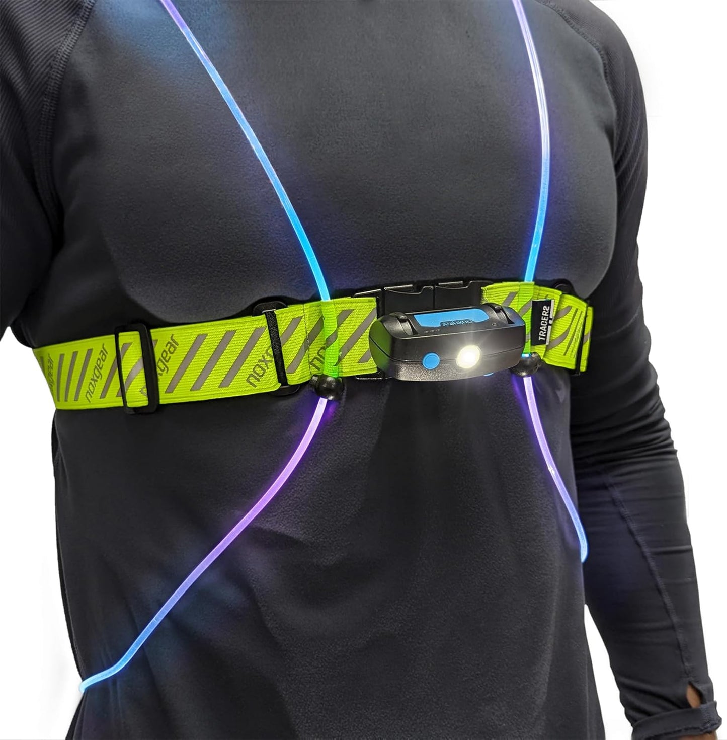 Tracer2 Reflective Running & Cycling Vest - Multicolor Illuminated, Rechargeable, Waterproof