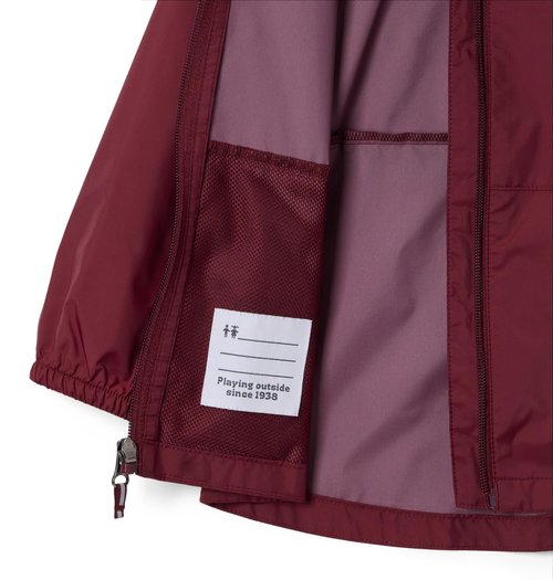 Columbia Youth Switchback II Rain Jacket, Rich Wine, 4T