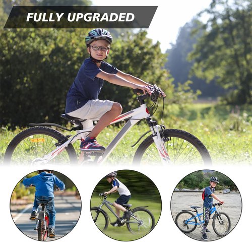 Oumers Children's Portable Bicycle Fenders, Bicycle Mudguard Kid's Cycling Mudguard Easy Install Bike Fenders Adjustable Bicycle Front and Rear Mud Guard Cycling Tires Mud Fenders Fit for 12/ 14In