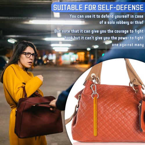 7Pcs Safety keychain Set Protection Keychain, Aluminum Keychain Keychain Set, Tactical Glass Breaker Tool, Self Defense Weapon for Women Ladies Girls (colorful)