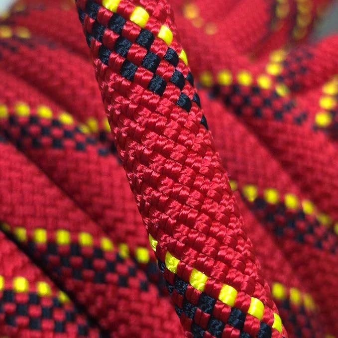 Static Climbing Rope 11mm UIAA Static Line Rappelling Rope 45M (150ft) Nylon Kern Mantle Rope for Escape Rope Rock Climbing, Mountain Tree Climbing, Hauling, Rescue