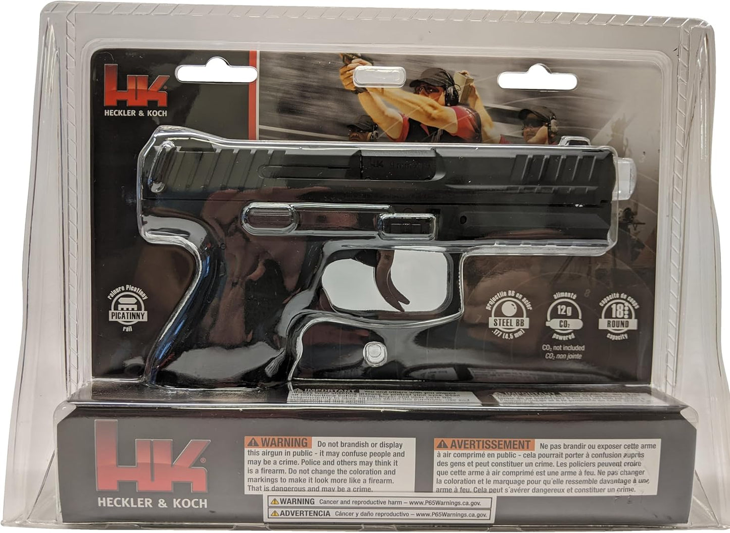 Umarex HK Heckler & Koch VP9 Blowback .177 Caliber BB Gun Air Pistol, HK VP9 Air Pistol