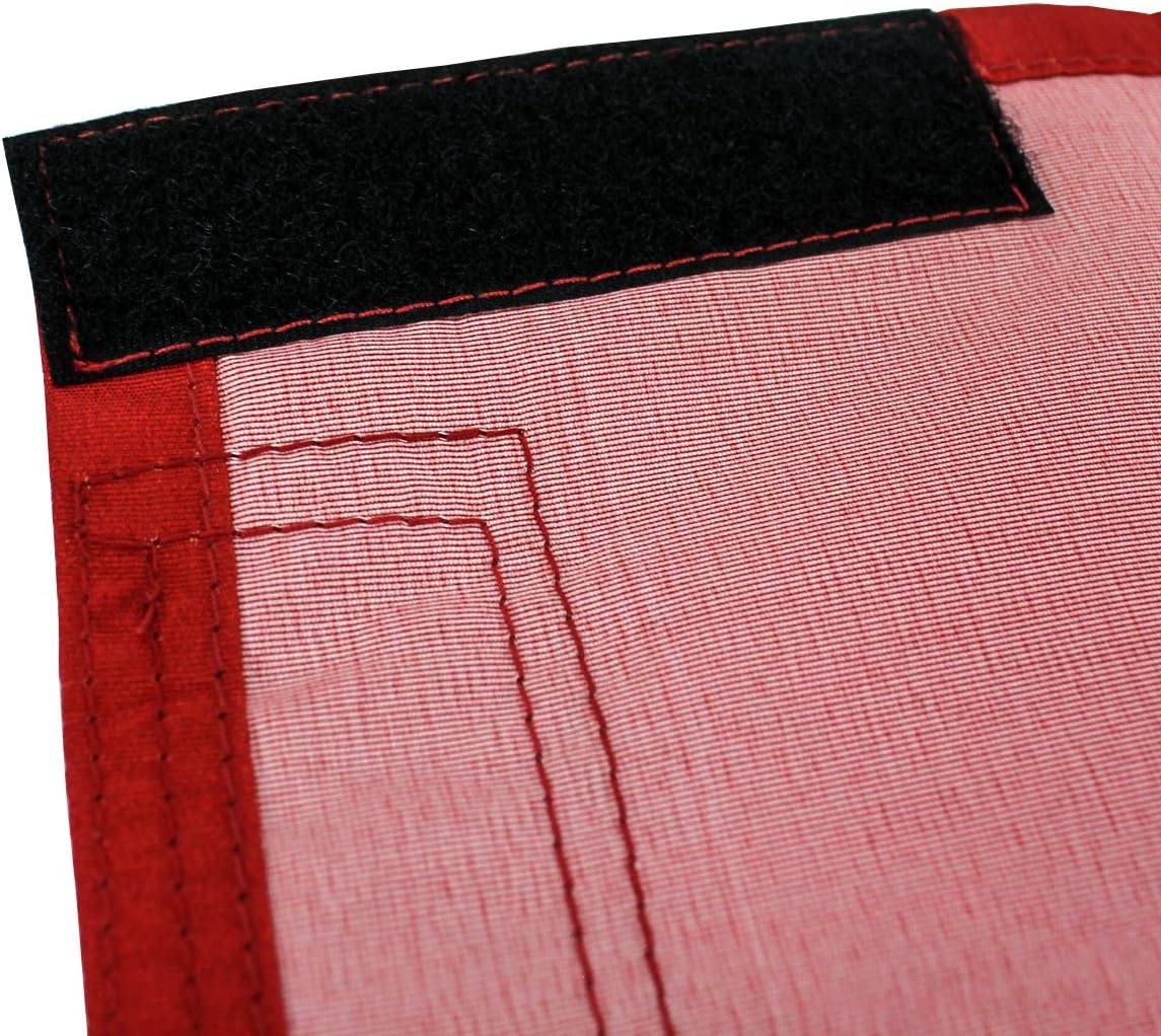 Social Airsoft Dead Rag, I'm Hit Red Kill Rag w/Hook & Loop Fastener and Reflective Strips
