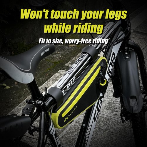 Date Wild Bike Frame Bag female, Water-Resistant Bike Triangle Pouch, Extended Straps to fit Bike Models, Large Capacity For Road Bicycle, Green(2L)