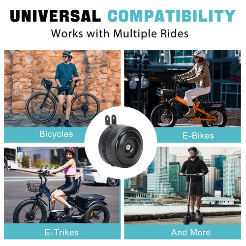 Waterproof Bike Alarm Horn with Remote Control - Eco-Friendly, USB Rechargeable, Powersports Anti-Theft Alarm with Vibration Sensor for e-Bike, MTB, Dirt Bikes, Scooters & Motorcycles
