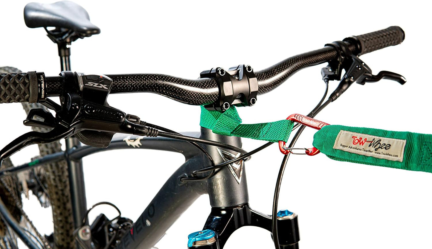 Quick Loop with Carabiner - Quickly Attach Adventure Tow Bungee to Any Bike Handlebar or Seat