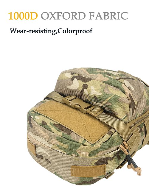 GEEDUD Mini Tactical MOLLE Hydration Pack,Tactical Hydration Backpack,Water Reservoir Bag,Outdoor Water Bladder Carrier Pack for Hiking,Climbing(Multi-camo)