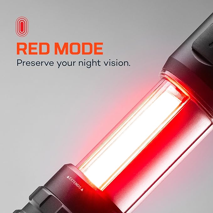 NEBO Slyde King Flashlight, Rechargeable LED Flashlight and Work Light, Bright, Durable, Everday Carry & Camping Flashlight with 4 Light Modes, C.O.B. Work Light and Magnetic Base