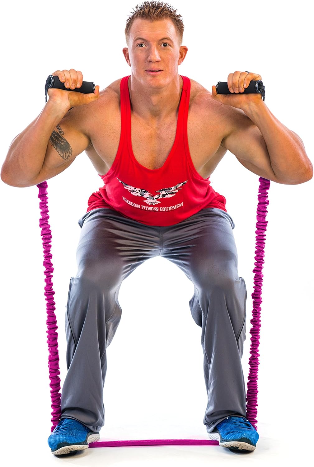 The x Bands Workout Bands - Exercise Bands Resistance Bands - Premium Long Resistance Band Set with Handles, Door Anchor and Ankle Attachments Tube Bands with Anti-Snap Nylon Cover