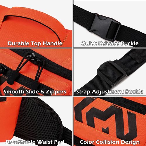 CamGo Tactical Fanny Pack for Men Women Expandable Military Waist Bag Hip Belt Bumbag Utility Bags for Hiking Climbing Fishing (#01-CP Black)
