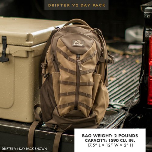 Insights Hunting by frogg toggs The V2 Drifter Backpack, Lightweight Camouflaged Day Pack holds Decoy, two H20 Bottles, Realtree APX