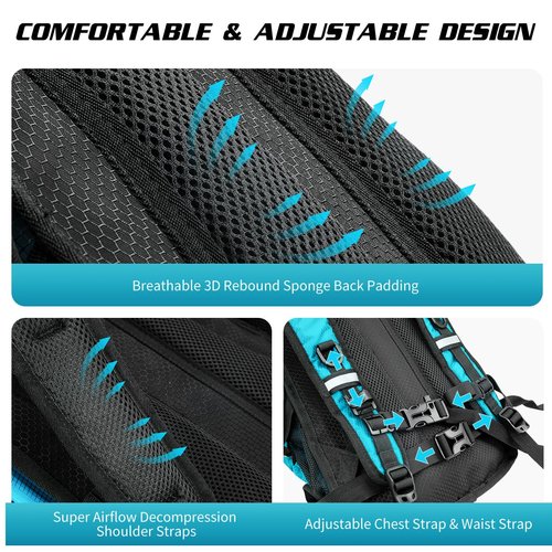 Hydration Backpack with 3L Water Bladder, Insulated Running Hydration Pack Hydropack, Lightweight Water Backpack for Hiking Cycling Camping Biking for Men Women